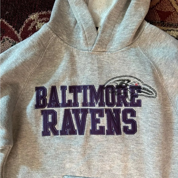 Boys Reebok Baltimore Ravens Hoodie Size 8 CH8 - Picture 3 of 7